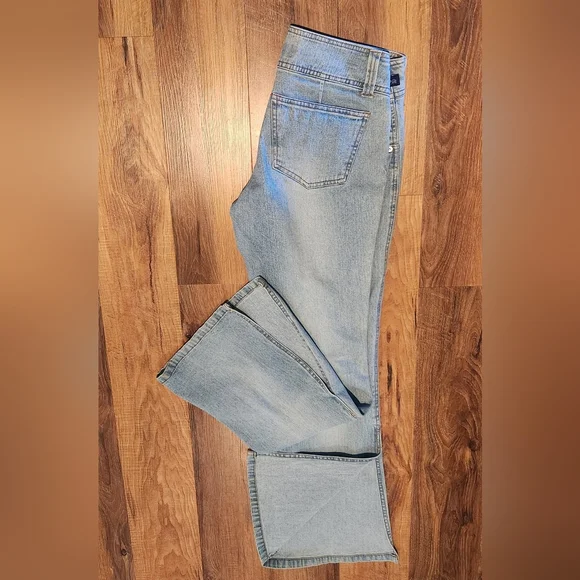 Tyte Flare Jeans Split Hem Light Wash Junior's Size 7 - Picture 5 of 15